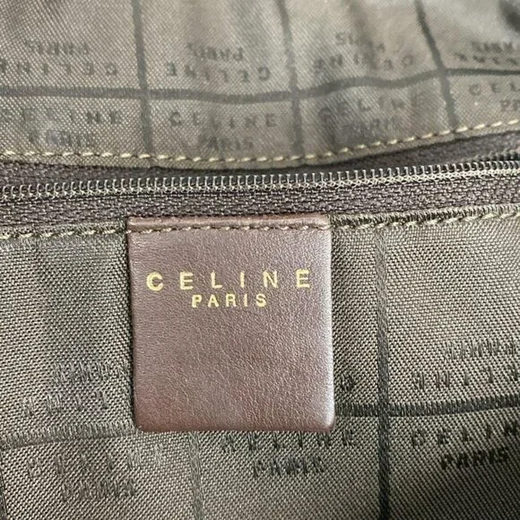 Celine Handbag C Macadam Pattern Light Brown Dark - Picture 8 of 11